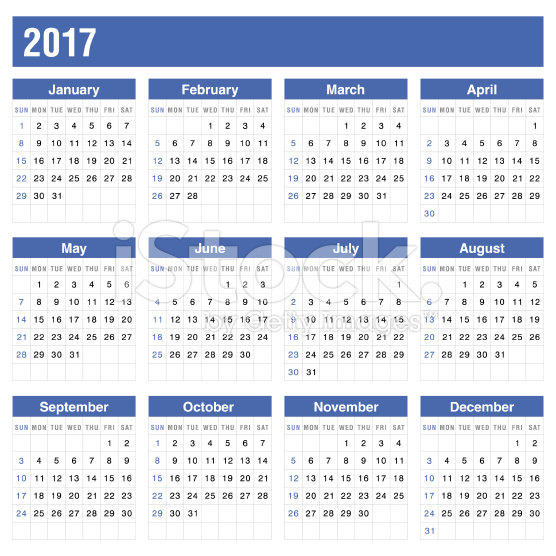 Printable Calendar 2017 iii